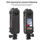 For Insta360 X4 Cold Shoe PC Plastic Protective Frame with Adapter Mount & Screw, Cold Shoe PC Frame – Wear-resistant