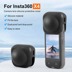 For Insta360 X4 PULUZ Silicone Protective Lens Cover, Lens Cover