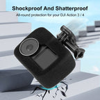 For DJI Osmo Action 4 / 3 PULUZ High Density Foam Windshield, For DJI Osmo Action 5 Pro / 4 / 3