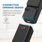 For DJI OSMO Pocket 3 PULUZ 2 in 1 Silicone Cover Case Set with Strap, Silicone Cover(Black), Silicone Cover(Blue)