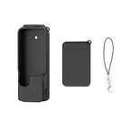 For DJI OSMO Pocket 3 PULUZ 2 in 1 Silicone Cover Case Set with Strap, Silicone Cover(Black), Silicone Cover(Blue)