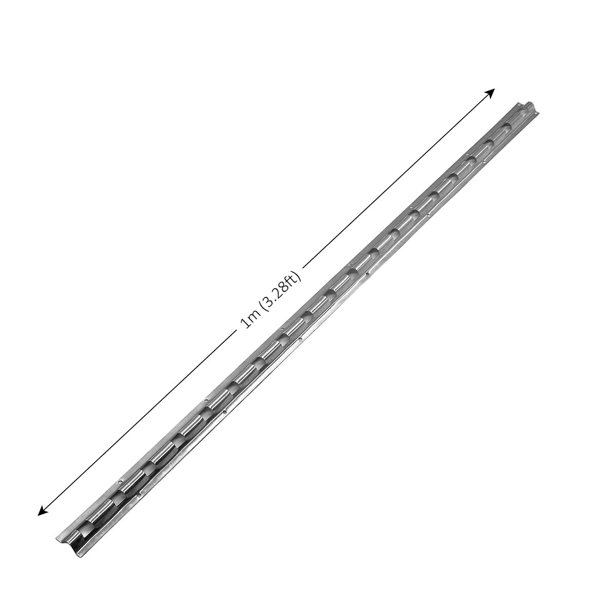 PVC Strip Curtain Hook-On Rail 1m