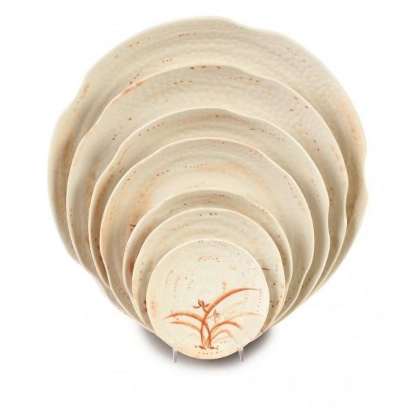 Gold Orchid Melamine Lotus Shape Plate 210mm / 8 ¼''- Pack Of 12 Default Title