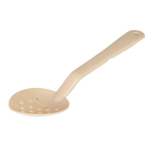 Polycarbonate Perforated Beige Serving Spoon 330mm - Pack of 12 Default Title