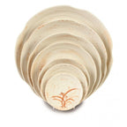 Gold Orchid Melamine Lotus Shape Plate 185mm / 7 ¼'' - Pack Of 12 Default Title