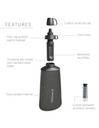 Lifestraw Peak Series Collapsible Squeeze bottle with Filter 1L