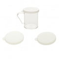Polycarbonate Dredge with 3 Snap-On Lids: Fine, Medium and Large Holes