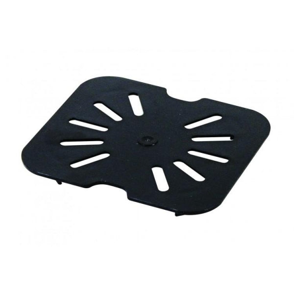 GN 1/6 Polycarbonate Gastronorm Drain Shelf Black Default Title