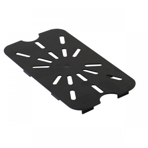 GN 1/4 Polycarbonate Gastronorm Drain Shelf Black Default Title