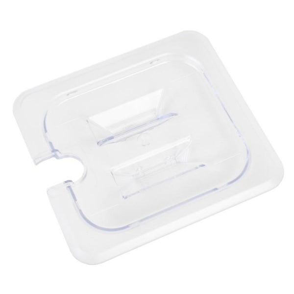 GN 1/6 Polycarbonate Gastronorm Notched Lid Clear Default Title