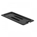 GN 1/3 Polycarbonate Gastronorm Notched Lid Black Default Title