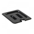GN 1/6 Polycarbonate Gastronorm Notched Lid Black Default Title