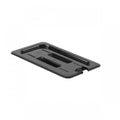 GN 1/4 Polycarbonate Gastronorm Notched Lid Black Default Title