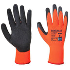 Portwest A140 - Thermal Grip Glove - Latex Black Orange