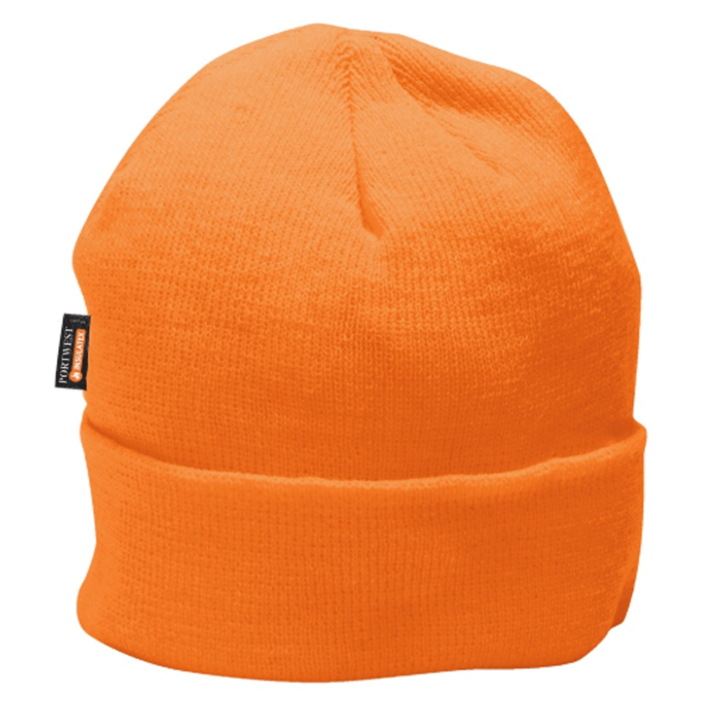 Portwest B013 Insulatex Lined Knit Beanie Various Colours Orange One Size
