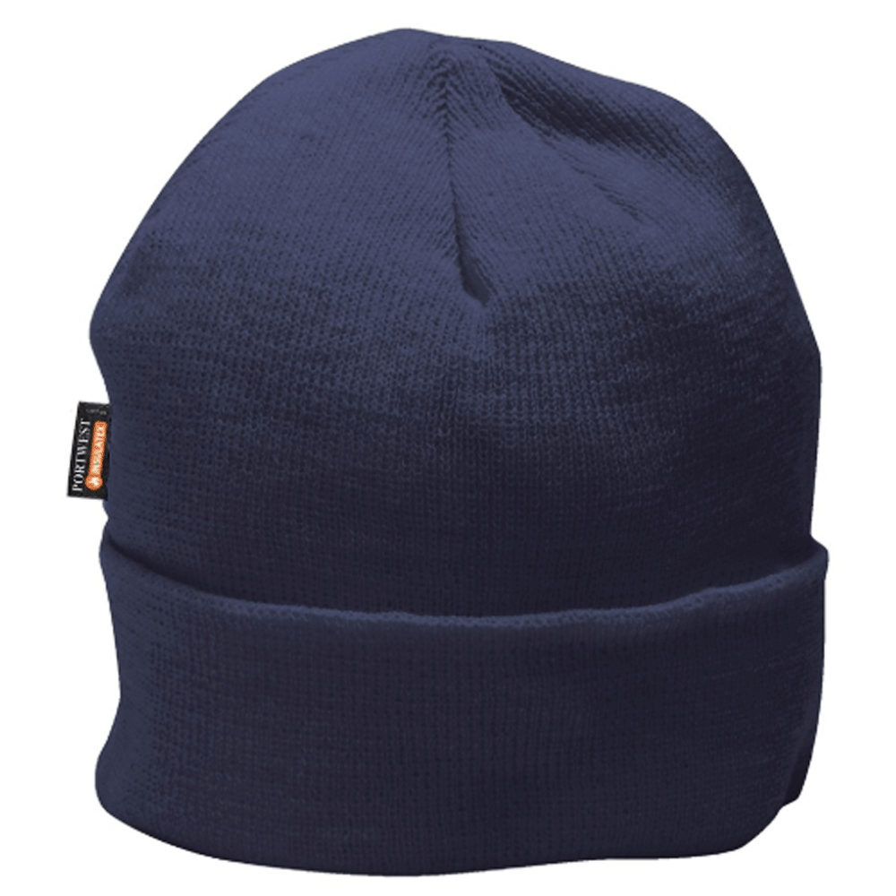 Portwest B013 Insulatex Lined Knit Beanie Various Colours Navy One Size
