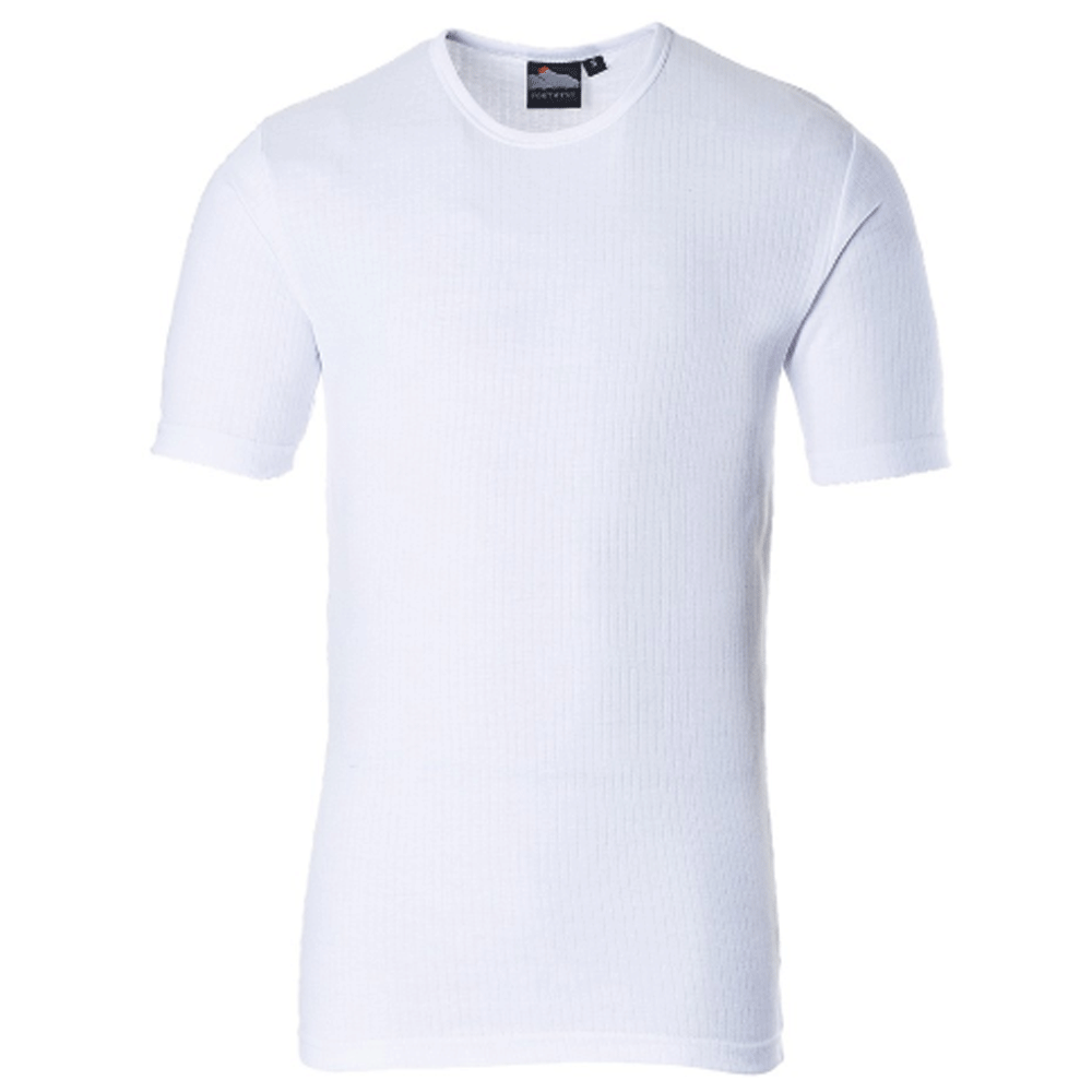Portwest B120 Thermal Short Sleeve T-Shirt Various Colours White