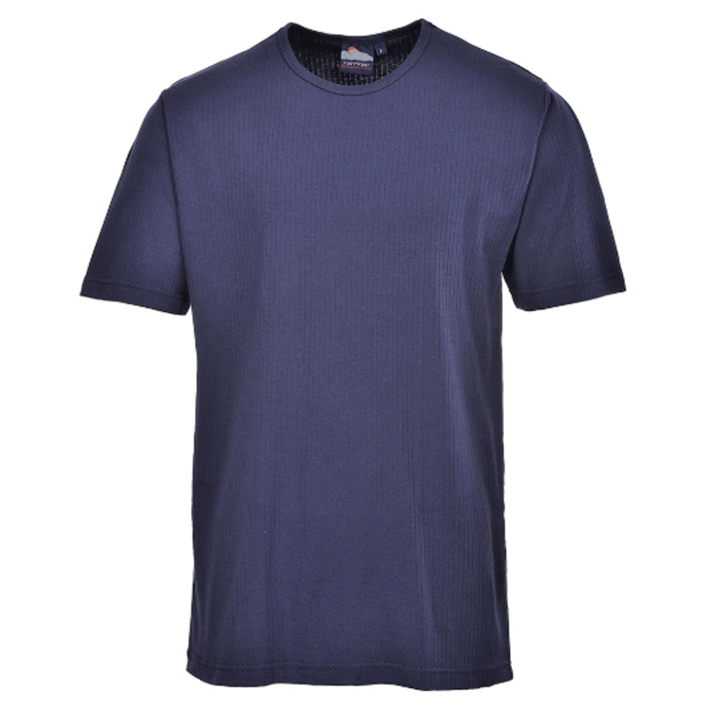 Portwest B120 Thermal Short Sleeve T-Shirt Various Colours Navy