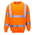 Portwest B303 Hi-Vis Work Sweatshirt Jumper Various Colours Orange
