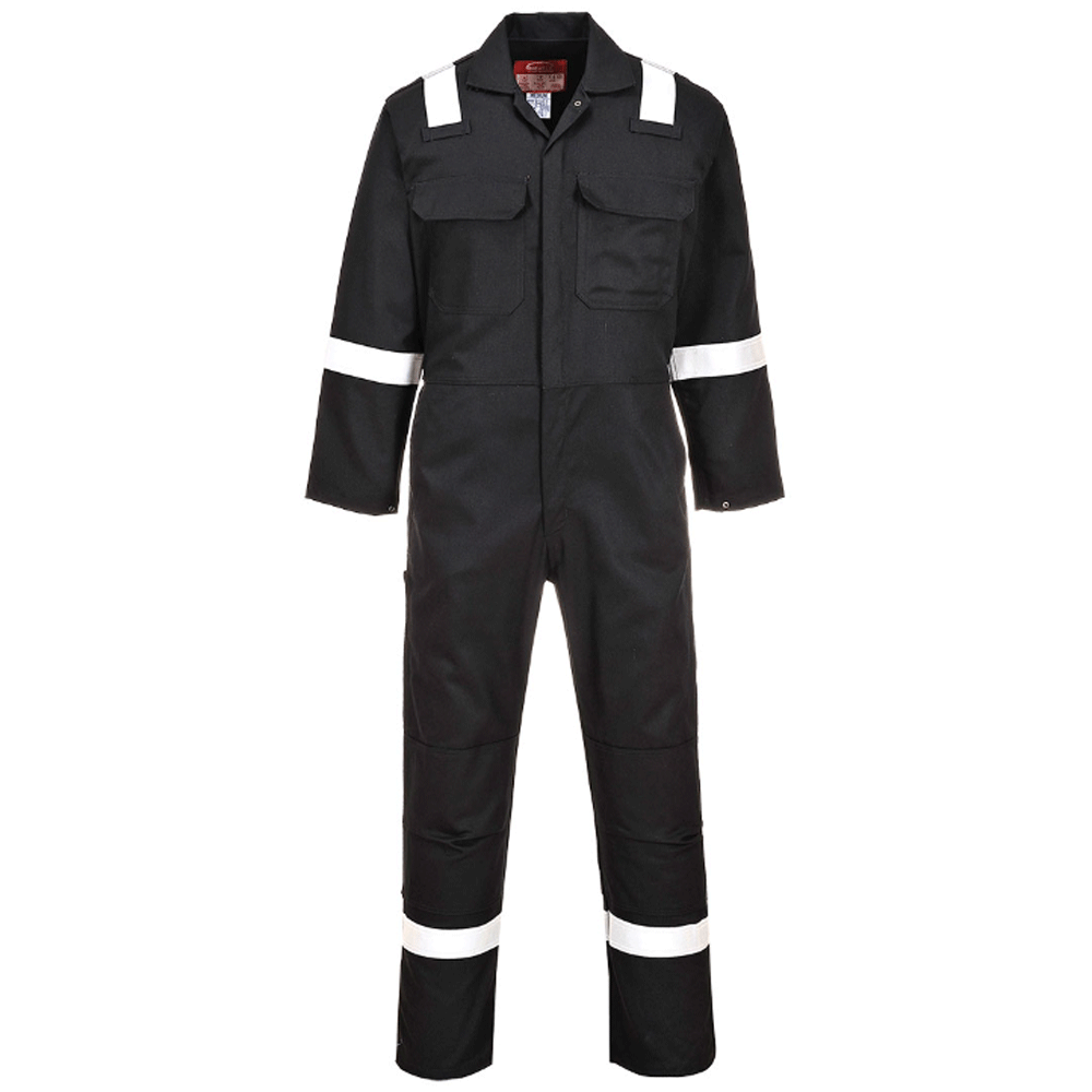Portwest BIZ5 Iona Bizweld FR Coverall Various Colours Black