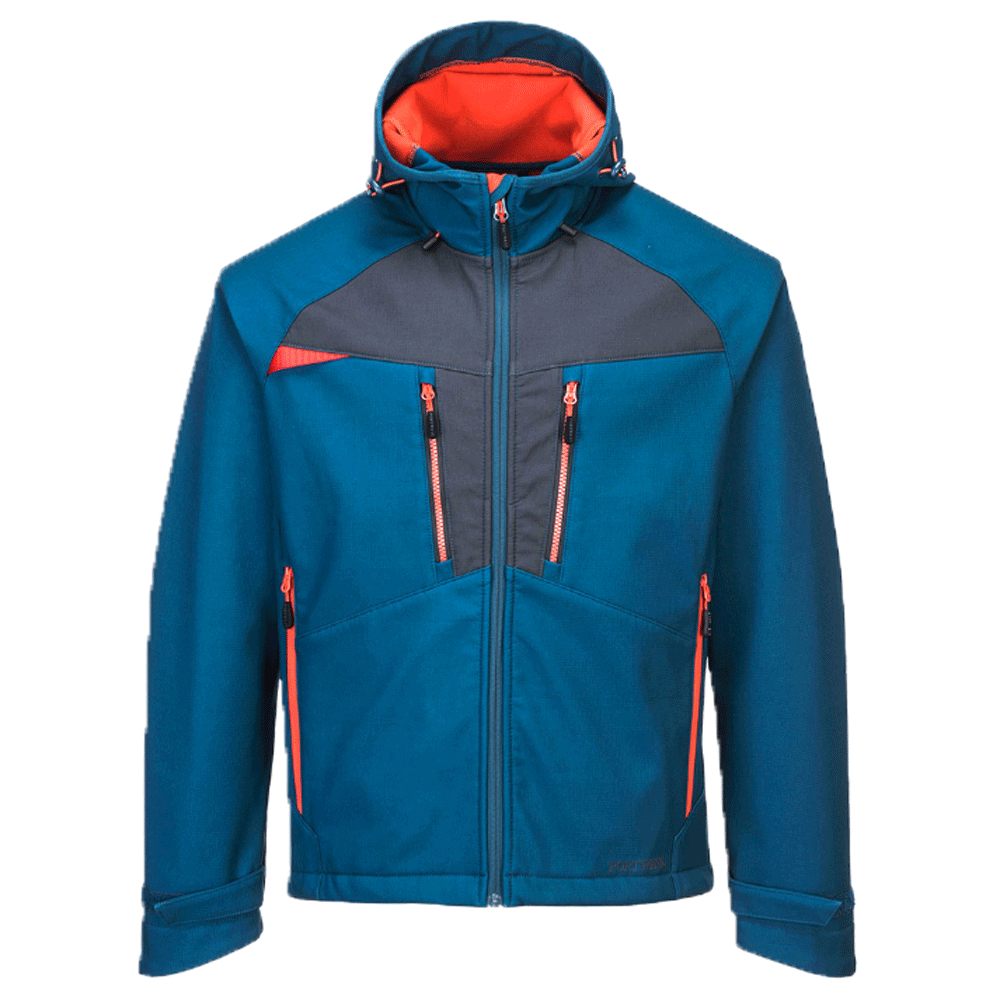 Portwest DX474 DX4 Water Resistant Softshell Work Jacket Various Colours Metro Blue