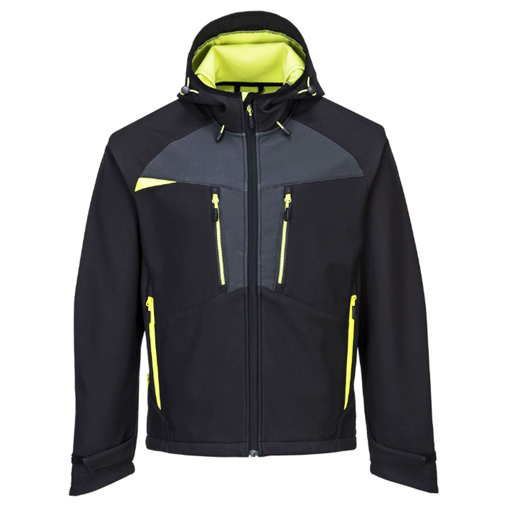 Portwest DX474 DX4 Water Resistant Softshell Work Jacket Various Colours Black
