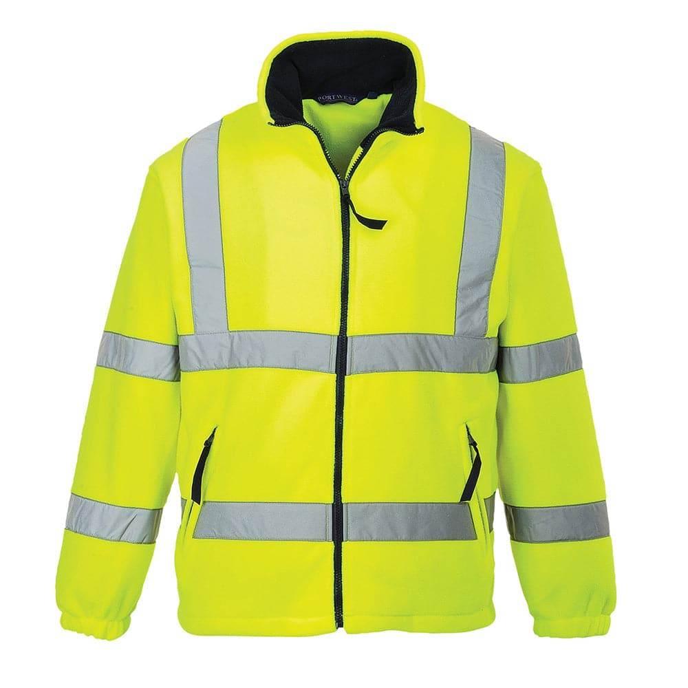 Portwest F300 - Hi-Vis Mesh Lined Fleece Yellow