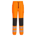 Portwest KX346 Hi-Vis Flexi Stretch Class 2 Jogger Slim Fit Orange Black