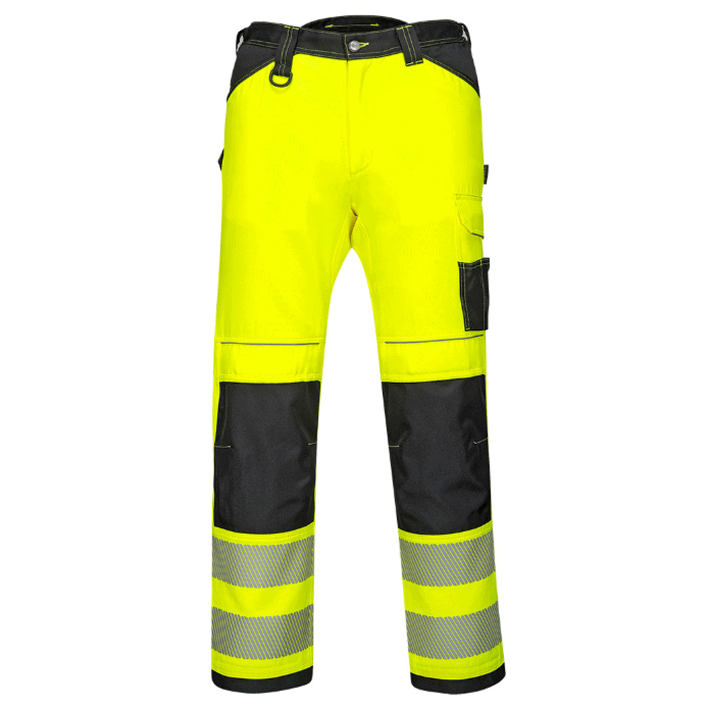 Portwest PW340 PW3 Hi-Vis Kneepad Work Trousers Various Colours Yellow Black