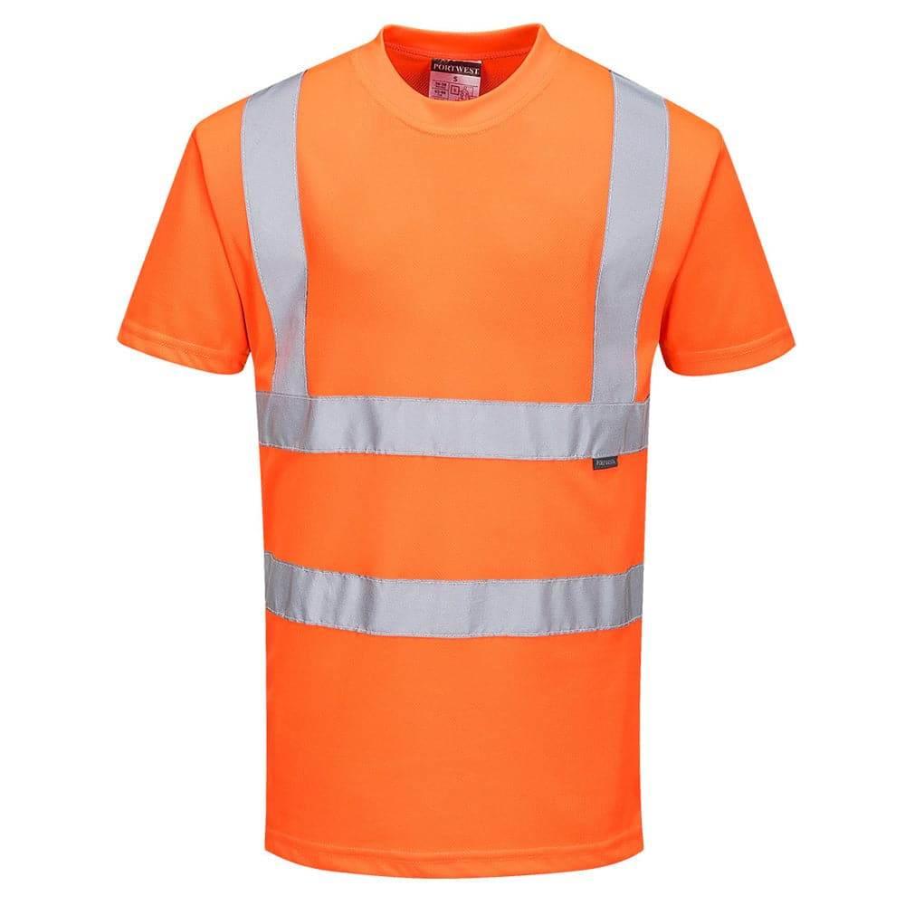 Portwest RT23 Hi-Vis RIS Short Sleeve T-Shirt Orange