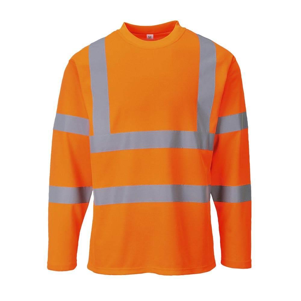 Portwest S278 - Hi-Vis Long Sleeved T-Shirt Orange