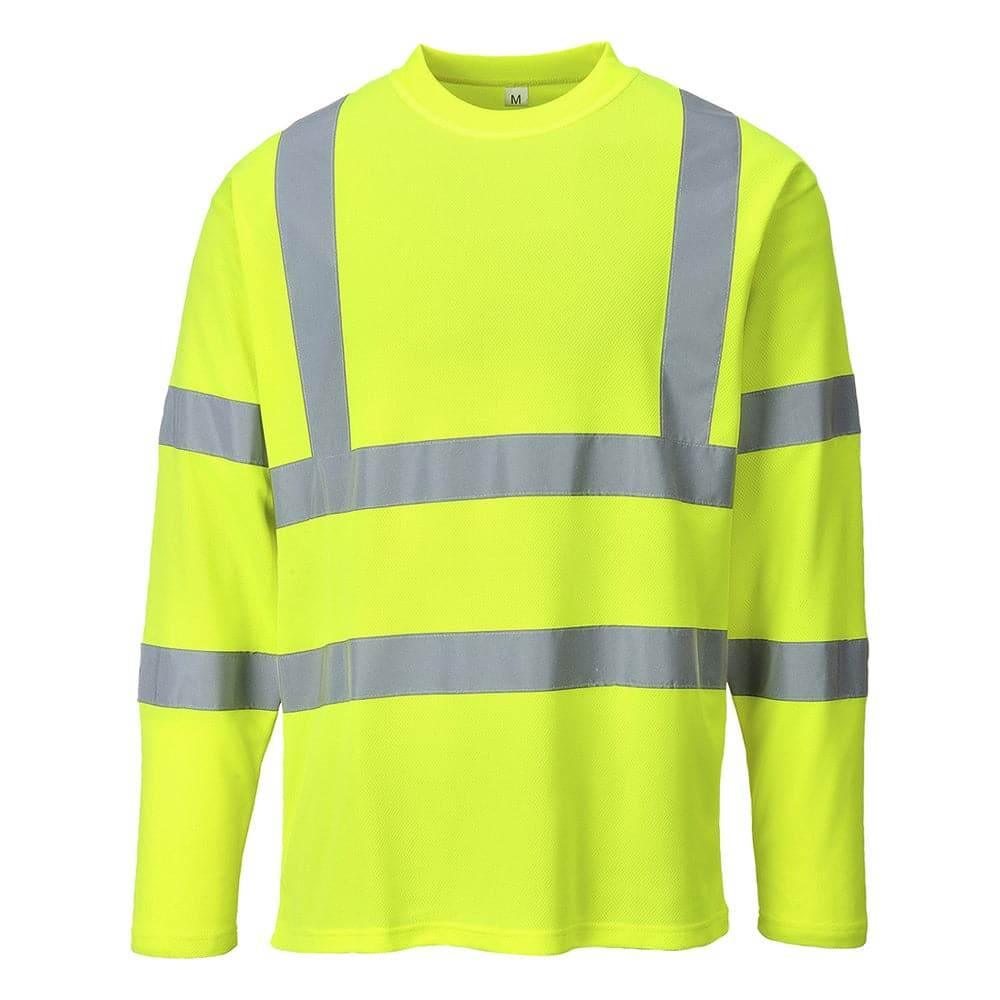 Portwest S278 - Hi-Vis Long Sleeved T-Shirt Yellow
