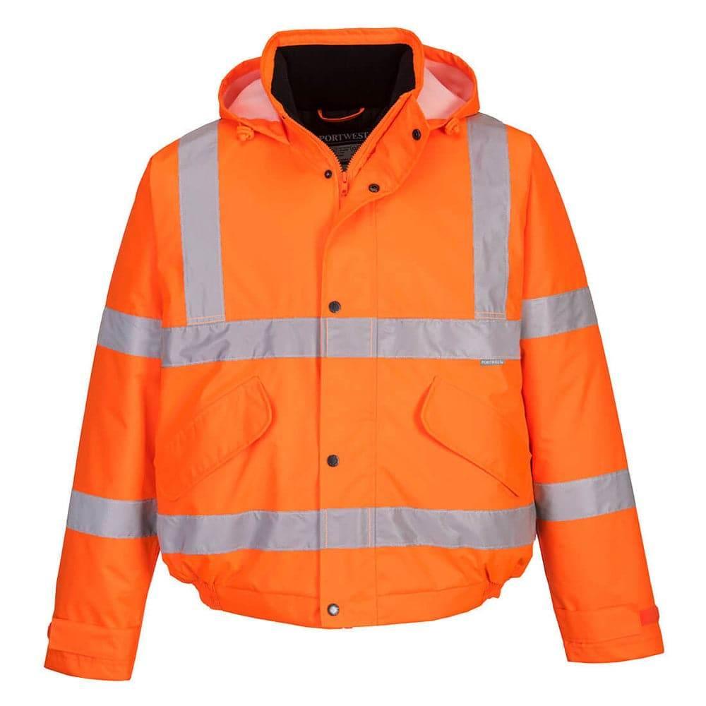 Portwest S463 - Hi-Vis Waterproof Bomber Jacket Orange