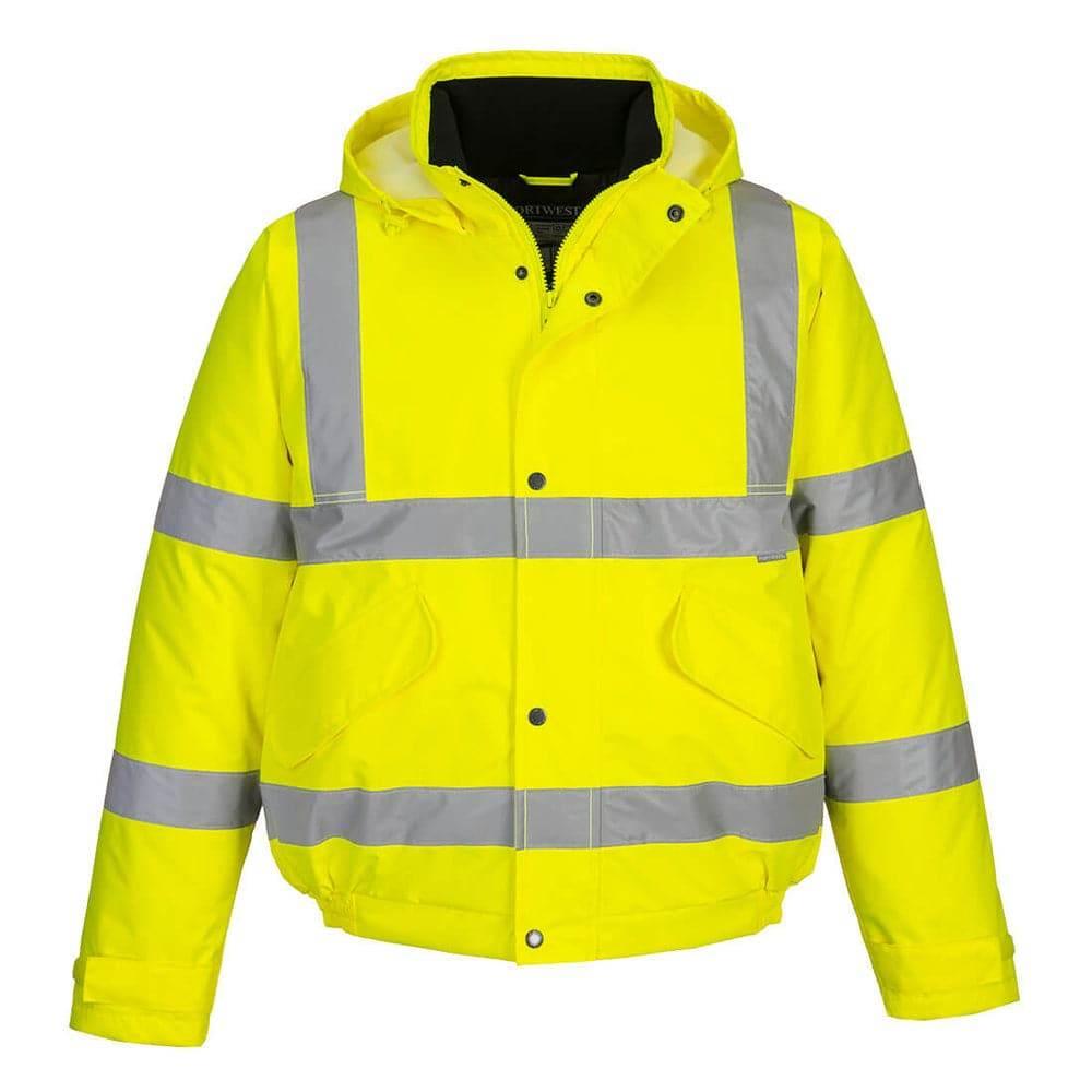 Portwest S463 - Hi-Vis Waterproof Bomber Jacket Yellow