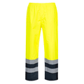 Portwest S486 Hi-Vis Two Tone Waterproof Traffic Trousers Various Colours Yellow Navy