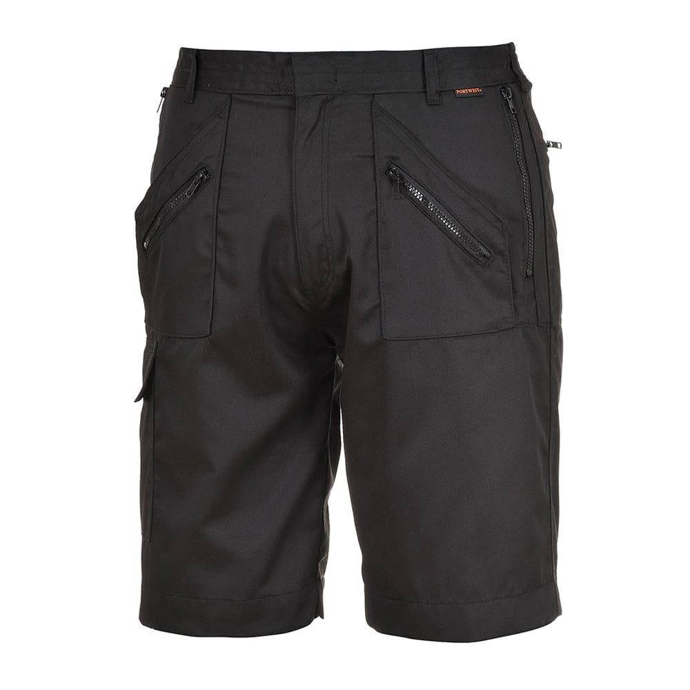 Portwest S889 Cargo Action Work Shorts Black