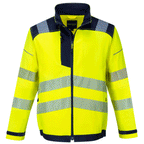 Portwest T500 PW3 Hi-Vis Work Jacket Yellow/Navy Small