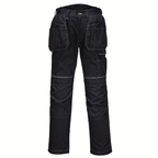 Portwest T602 PW3 Holster Pocket Kneepad Work Trousers Various Colours Black