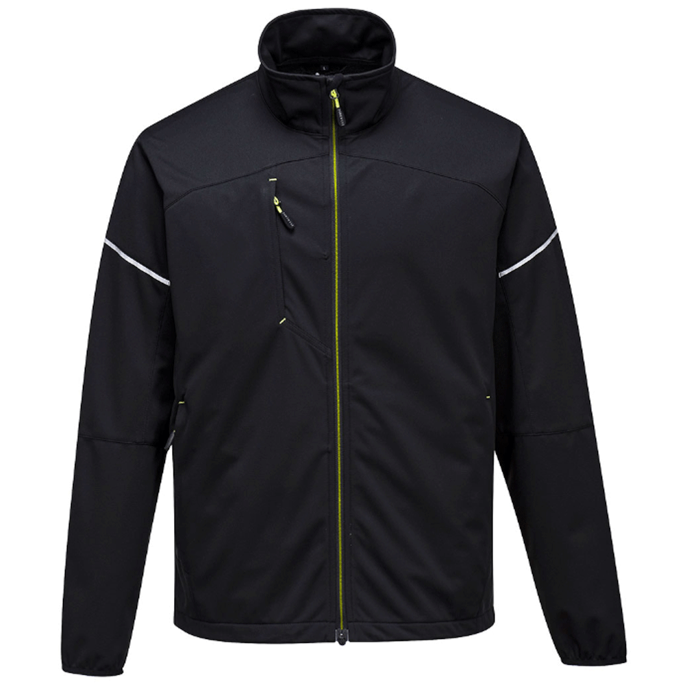 Portwest T620 PW3 Water Resistant Flex Shell Jacket Various Colours Black