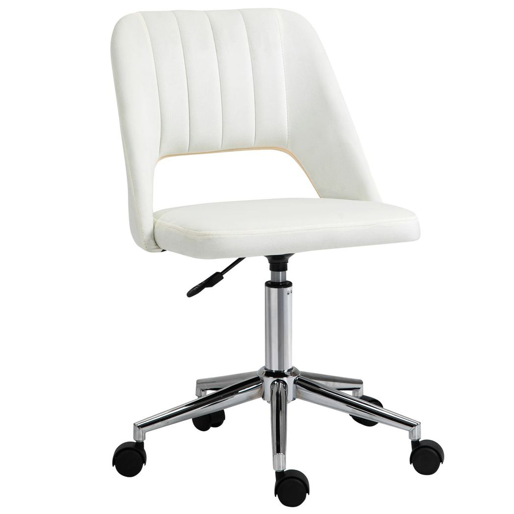 Mid-Back Swivel Home Office Chair Scallop Computer Chair