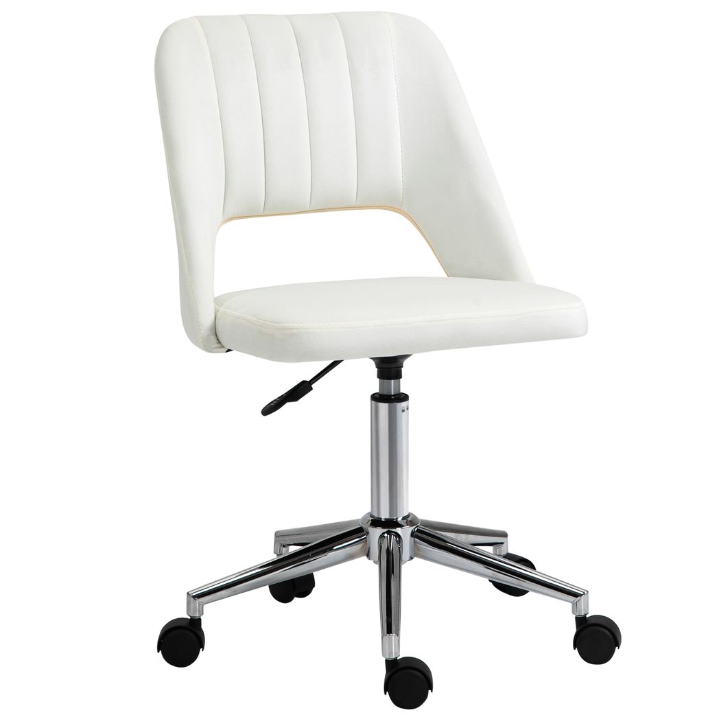 Mid-Back Swivel Home Office Chair Scallop Computer Chair