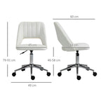 Mid-Back Swivel Home Office Chair Scallop Computer Chair