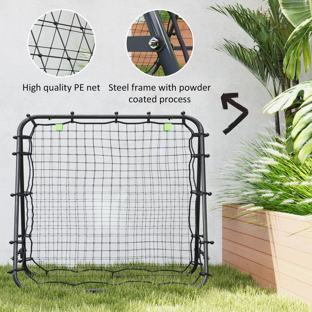 Rebounder Net Football Target Goal with Adjustable Angles