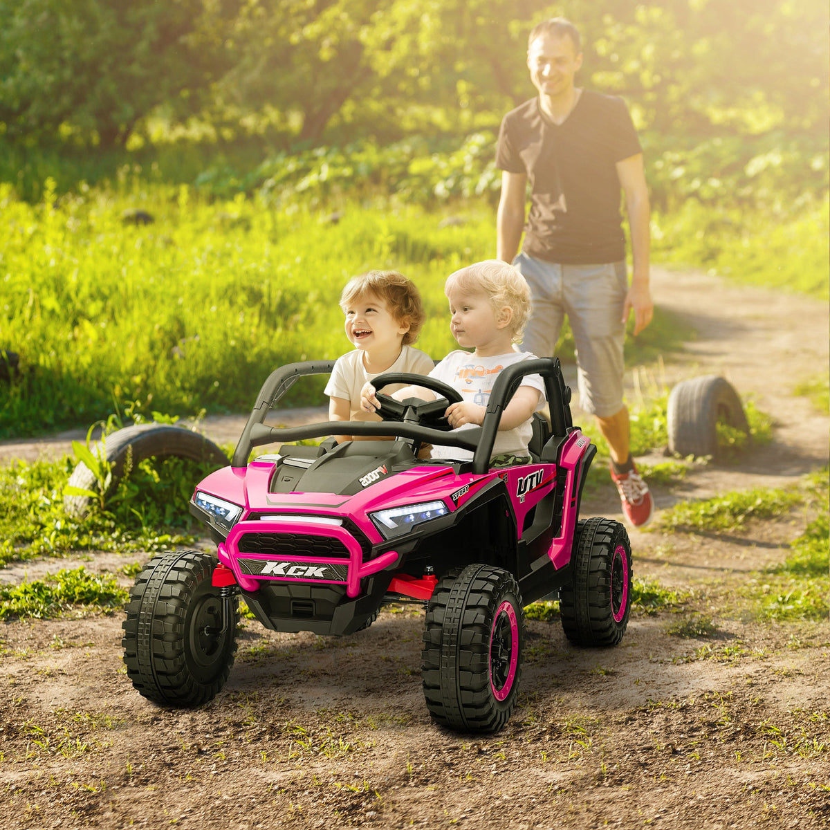 2 Seater 24V 7AH Ride on Truck w/ Spring Suspension