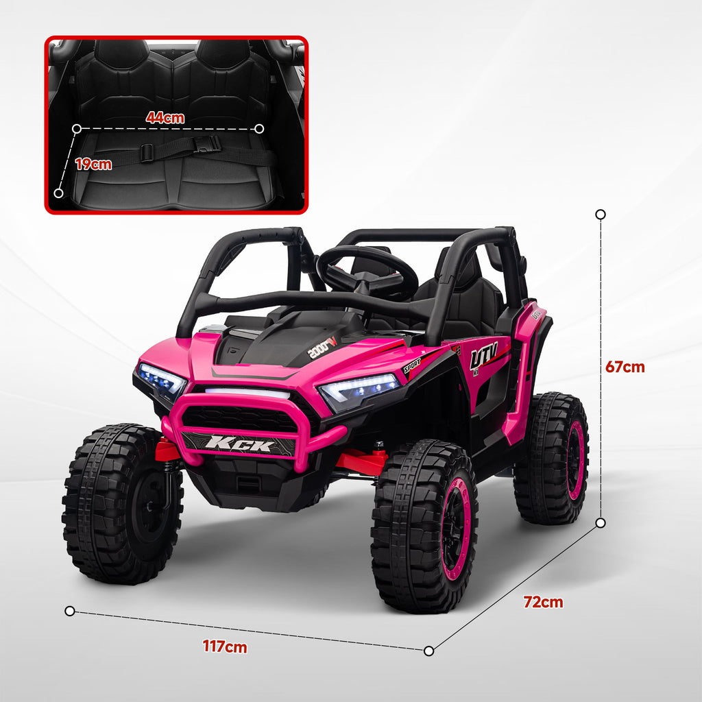 2 Seater 24V 7AH Ride on Truck w/ Spring Suspension