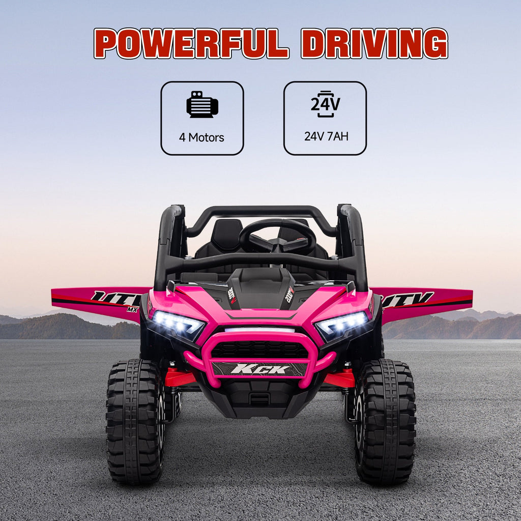 2 Seater 24V 7AH Ride on Truck w/ Spring Suspension