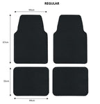 Universal Hex Dirt Catcher Anti-Slip Car Floor Mats 4pc - Regular