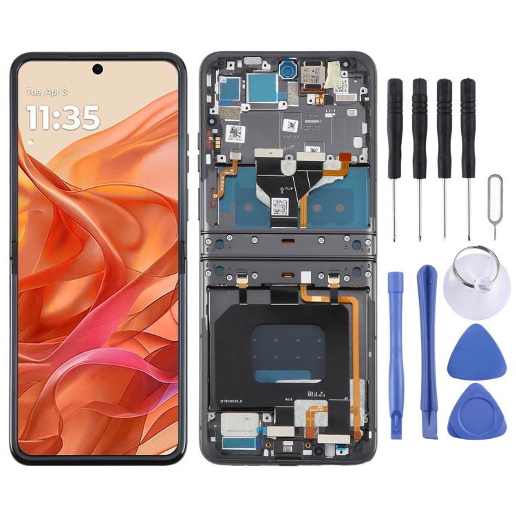 For Motorola Razr 50 Original LCD Screen Digitizer Full Assembly with Frame – Durable Build, Easy to Use, For Motorola Razr 50(Original)