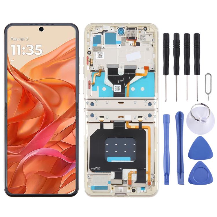 For Motorola Razr 2024 Original LCD Screen Digitizer Full Assembly with Frame – Durable Build, Easy to Use, For Motorola Razr 2024(Original)