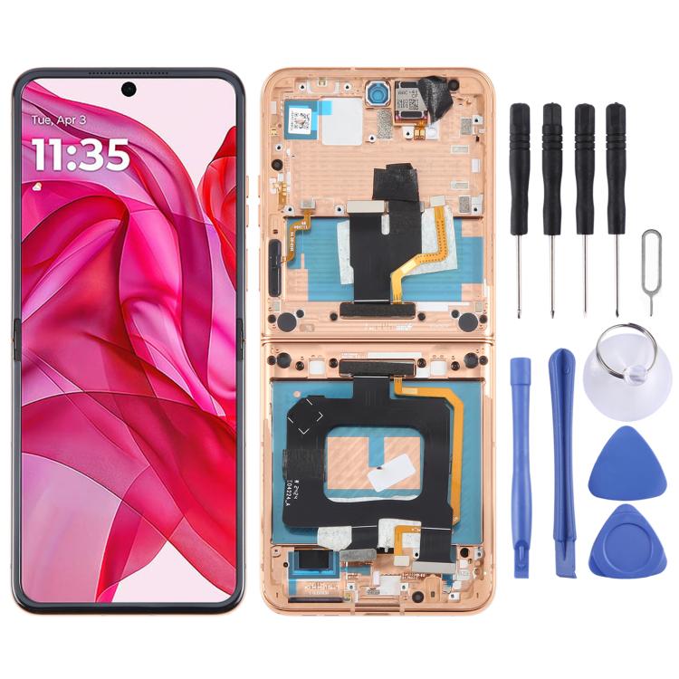For Motorola Razr+ 2024 Original LCD Screen Digitizer Full Assembly with Frame – Durable Build, Easy to Use, For Motorola Razr+ 2024(Original)